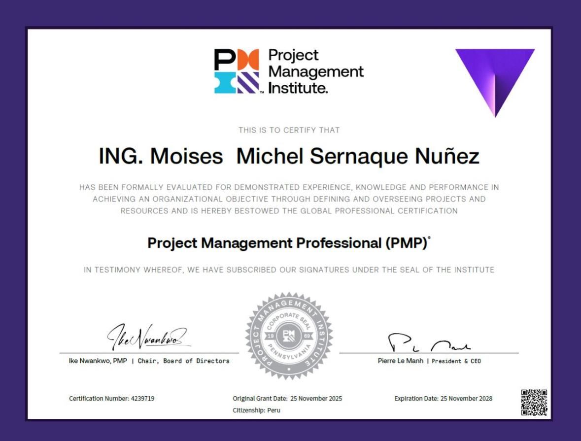 Moises Michel Sernaque Nuñez